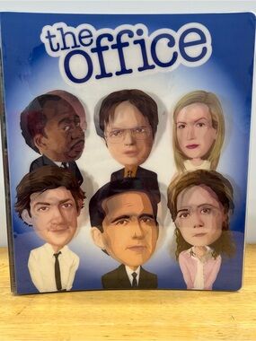 The Office Binder Lenticular Dwight Schrute Pam Michael Scott Jim Halpert 3-Ring